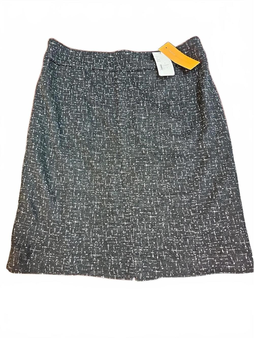 Cynthia Cynthia Steffe Women Black Wool Blend Casual Skirt Size 8 NWT